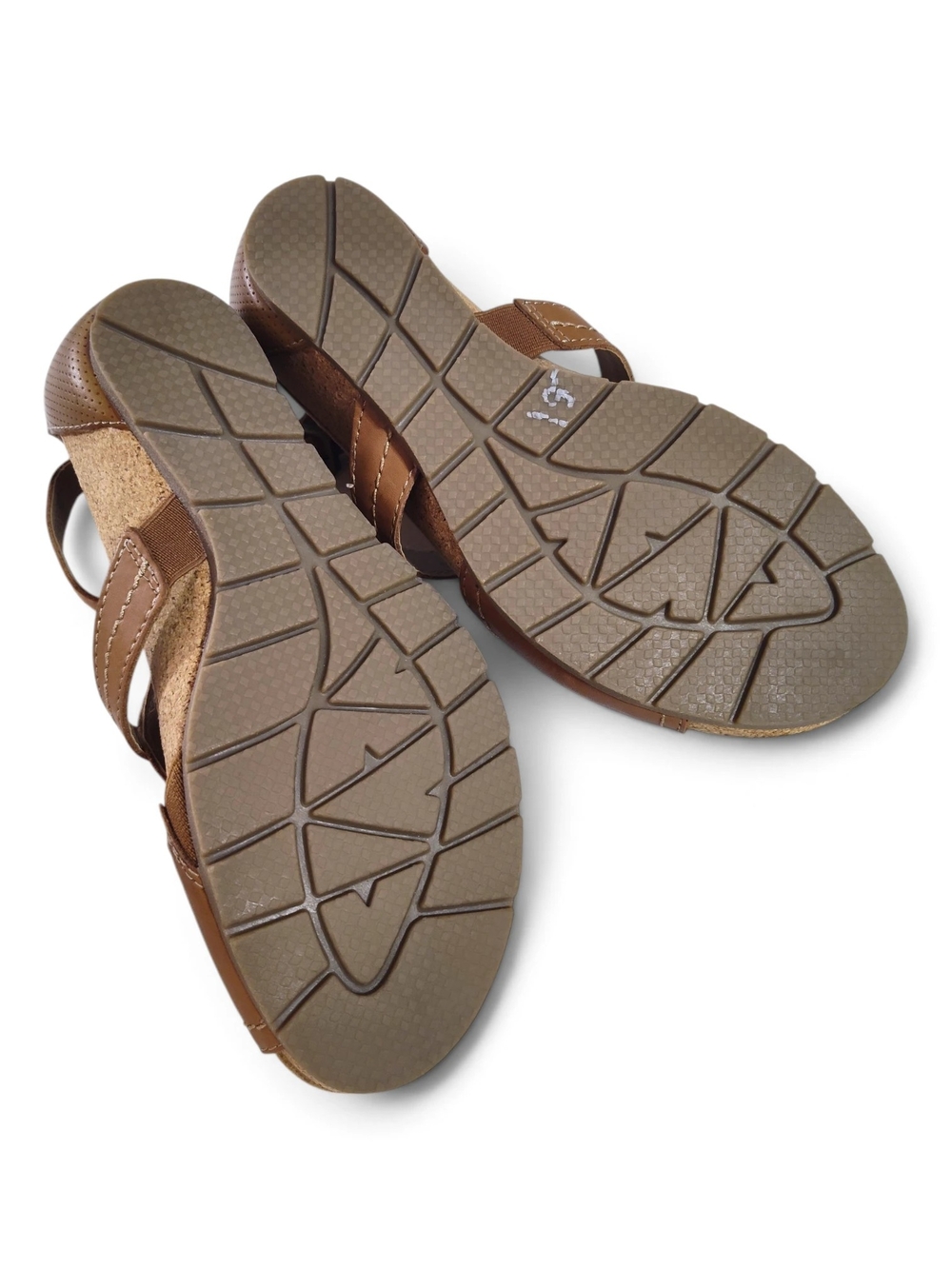 Earth Origins Kendra Kimber Womens Brown Leather Wedges Heels Shoes Size 8.5 - Picture 6 of 12